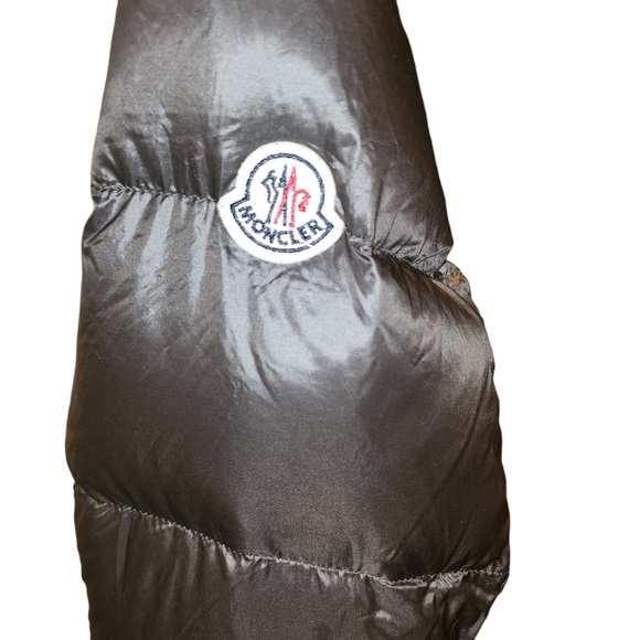 MONCLER BLACK PUFFER JACKET MID LENGTH W DRAWSTRING WAIST DOUDOUNE ELASTIQUE - Picture 2 of 16
